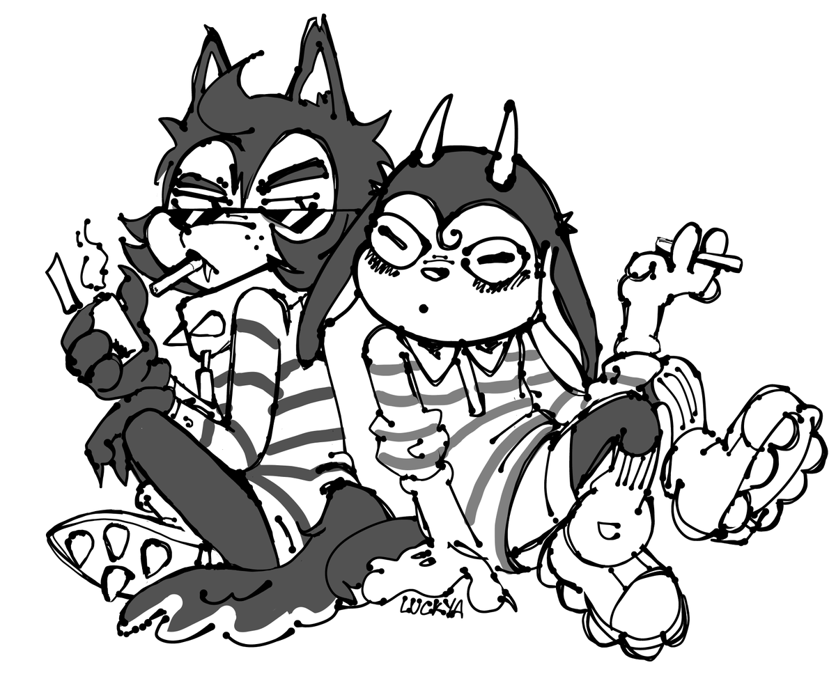 Luckya_toys's tweet photo. Good night, naive one | #oc #ocartist https://t.co/9pbHpNOMsA