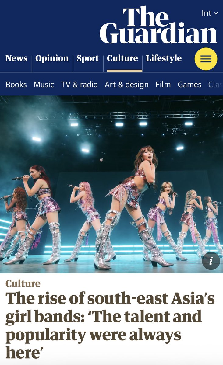 bini_writes's tweet photo. 📣📰🌺 BINI INTERNATIONAL NEWS 

LOOK: BINI — the first Southeast Asian group to perform at Coachella —  is featured on THE GUARDIAN’s “Rise of Southeast Asia’s Girl Bands.”

READ HERE: https://t.co/7ll3oo7sNa

#BINI https://t.co/HAZ8ySiodU