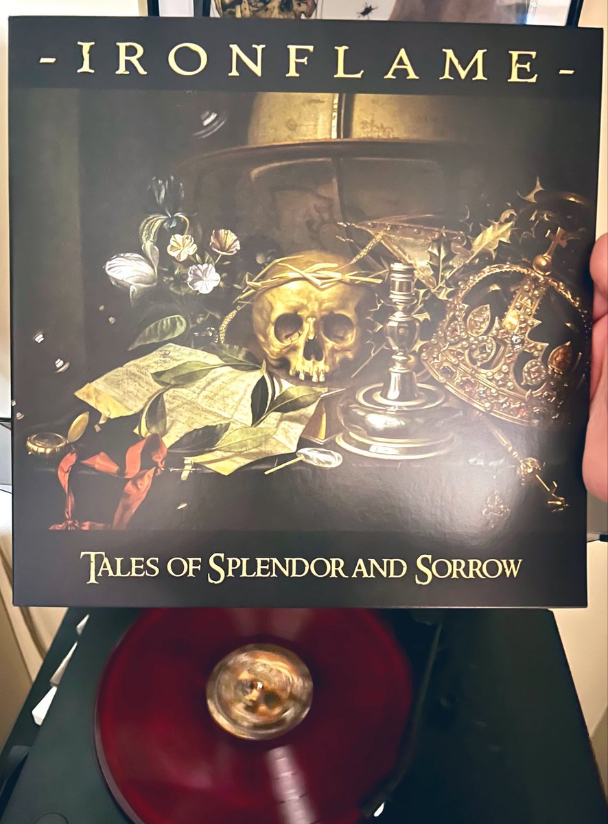 RockMetalManiac's tweet photo. Been a busy night around the household but still here kicking ass!
🔈🎶🤘💀🤘
#NowPlaying #Ironflame #TalesOfSplendorAndSorrow #PhysicalMusic #Vinyl https://t.co/ouZeQelWHF