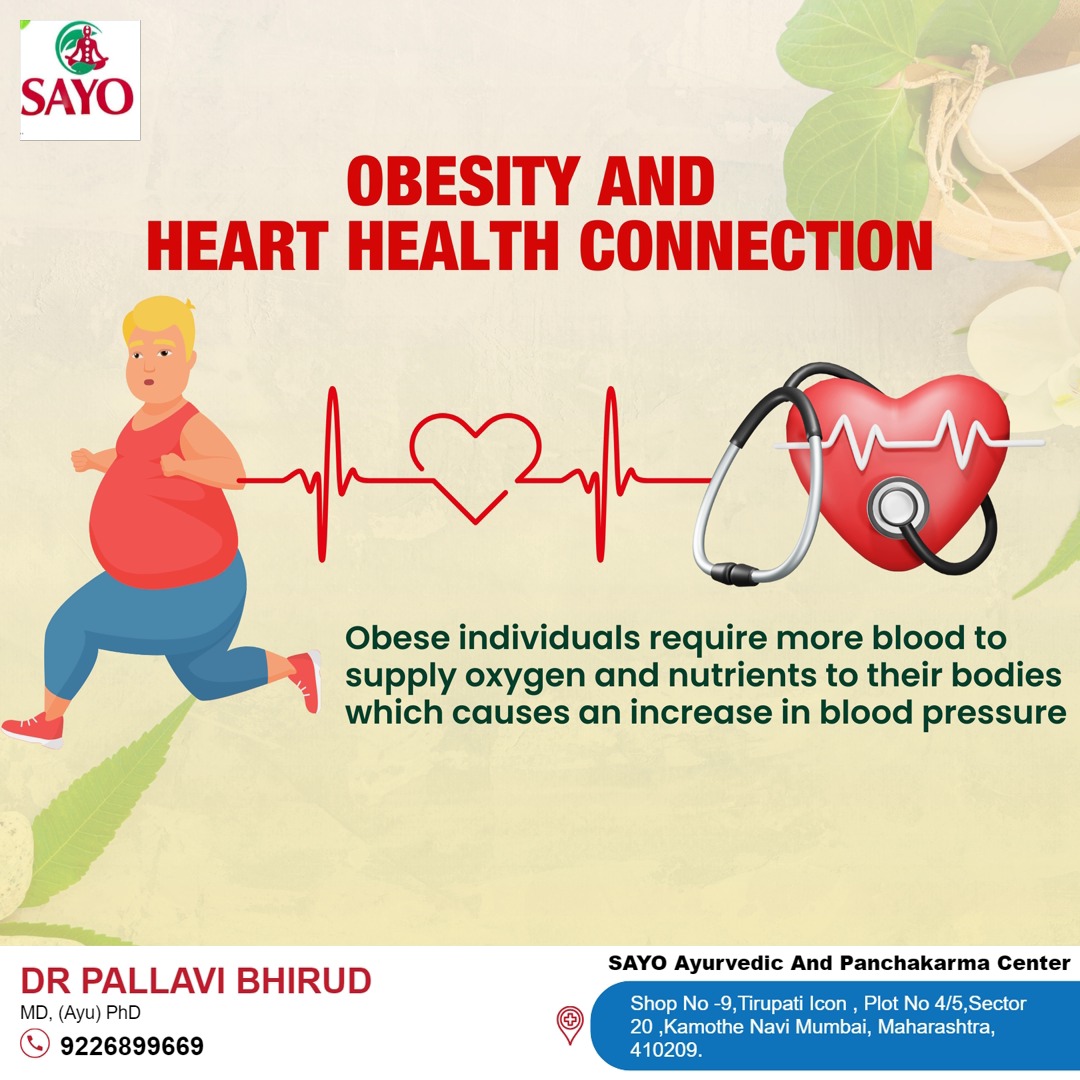 chingjy's tweet photo. Obesity and heart health are closely linked. Maintaining a healthy weight can lower the risk of high blood pressure and heart disease through balanced nutrition, regular exercise, and holistic Ayurvedic care. https://t.co/0l6aX5U5BE