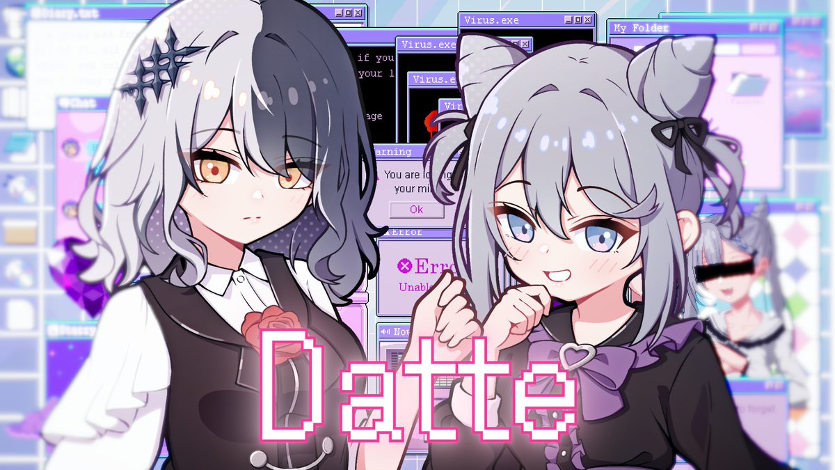 hololive_En's tweet photo. 👁️‍🗨️📜 NEW COVER RELEASE 📜👁️‍🗨️

What's that? A #GreyscaleX song cover to wrap up the GreyscaleX shenanigans of the day!

Let's tune in and listen to @vestiazeta  and @shiorinovella's take on Datte by Yuyoyuppe! 🎶

⬇️ Check out the cover now!
📺 https://t.co/BRa5Pi7PMu https://t.co/A6kyB1O7gq