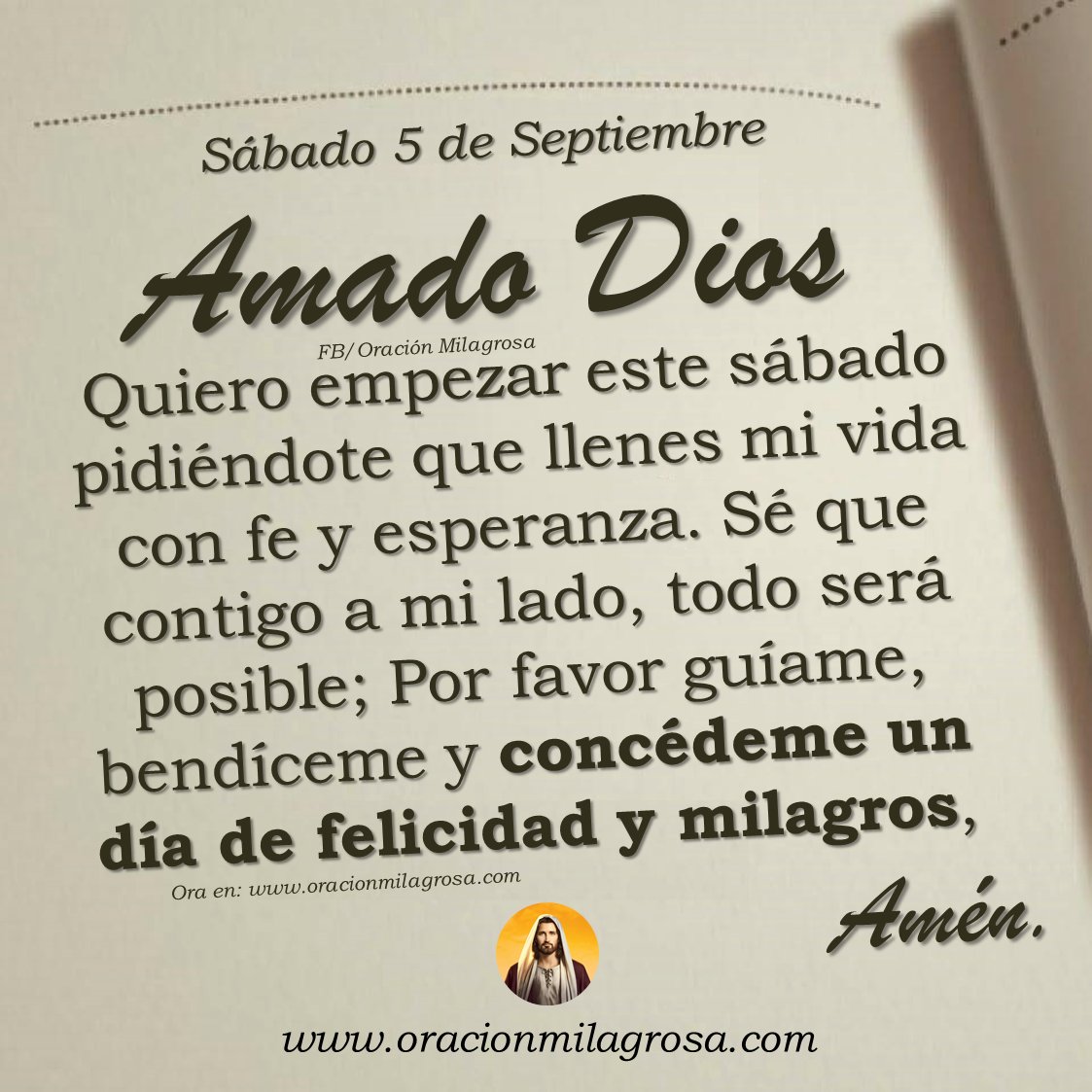 oracion_milagro's tweet photo. Oración para el sábado 5 de septiembre de 2026: https://t.co/X7xeXmK7Pw ✨