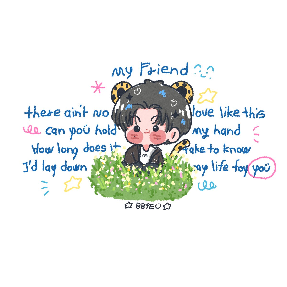 bbyedec's tweet photo. My friend, There ain’t no love like this
Can you hold my hand
How long does it take to know
I’d lay down my life for you ♡

#MarkLee #마크리 
#MyFriend_MarkLee https://t.co/zyrZPQ4ayA