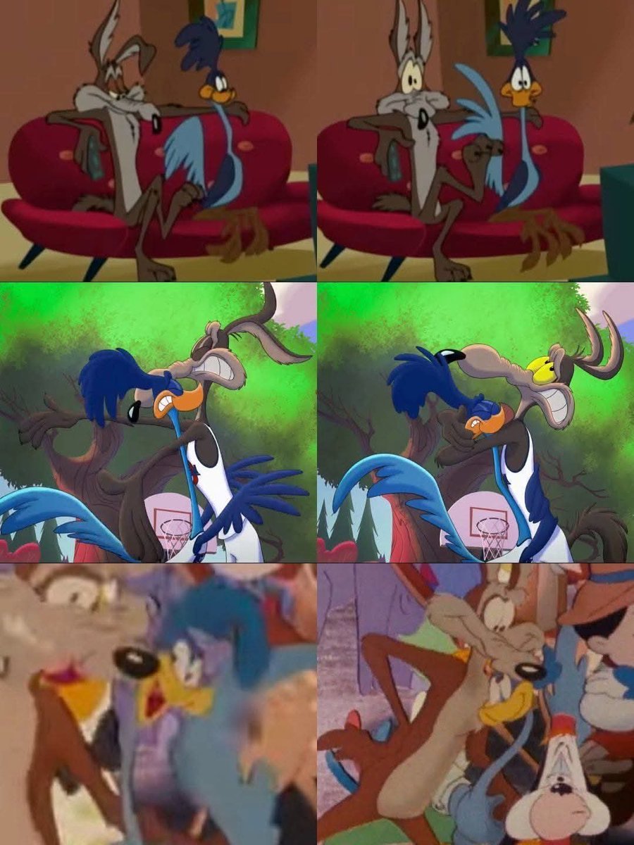 Jasonarman79611's tweet photo. El por qué el fandom Shipeo al coyote y el corre caminos y sus descendientes (Rev y Tech) pues...
#coyote #Wile_E_coyote #RoadRunner #Correcaminos #WileECoyote #Road_Runner #Corre_caminos https://t.co/elMvF1QhYy