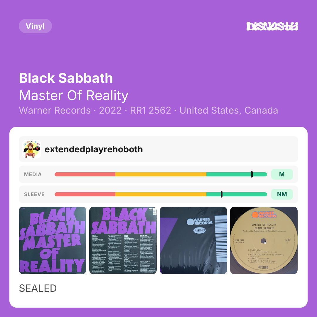disnastyco's tweet photo. Black Sabbath - Master Of Reality available on https://t.co/g4ImklBb9F
#vinyl https://t.co/DQXFhVmxXY