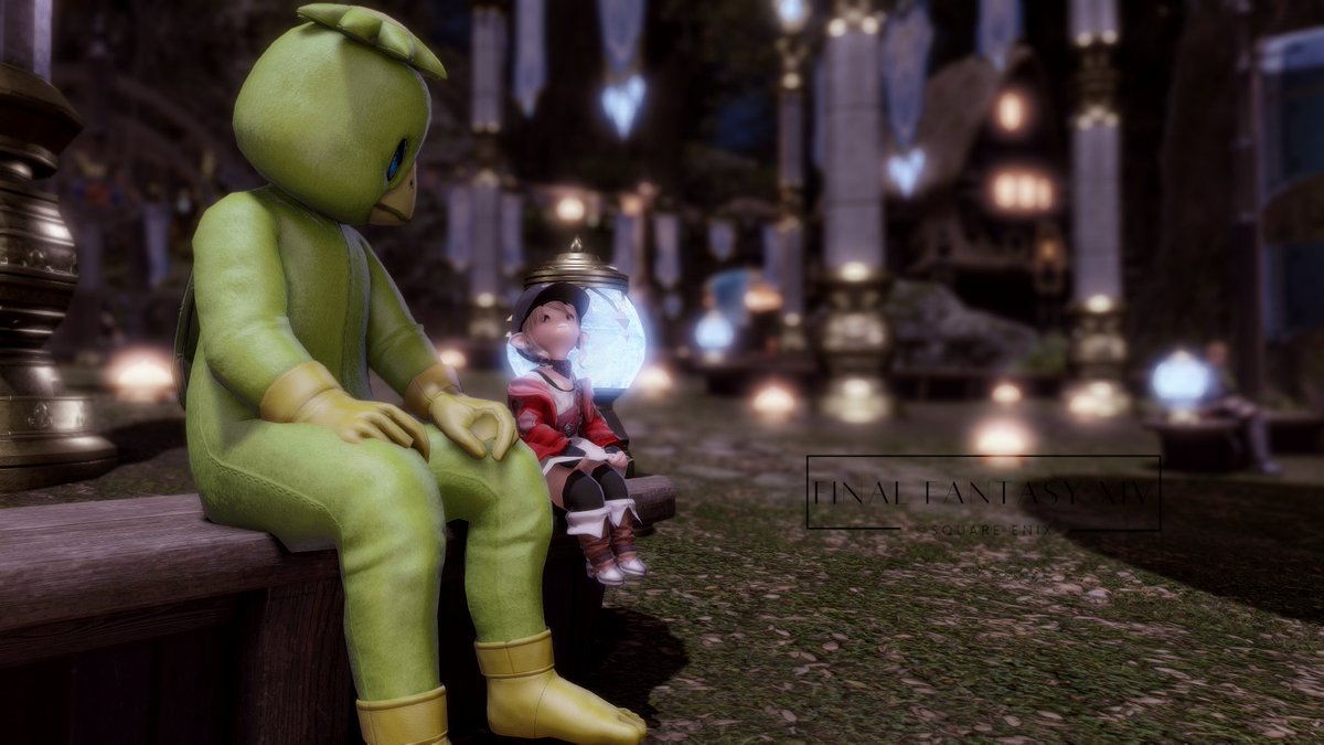 Haru_Chige_FF14's tweet photo. 忘れてた新生祭クリアしてきました(°▽°)
隣いるのあずきくんかと思うやん？
#FF14 https://t.co/tg3feGbRTx