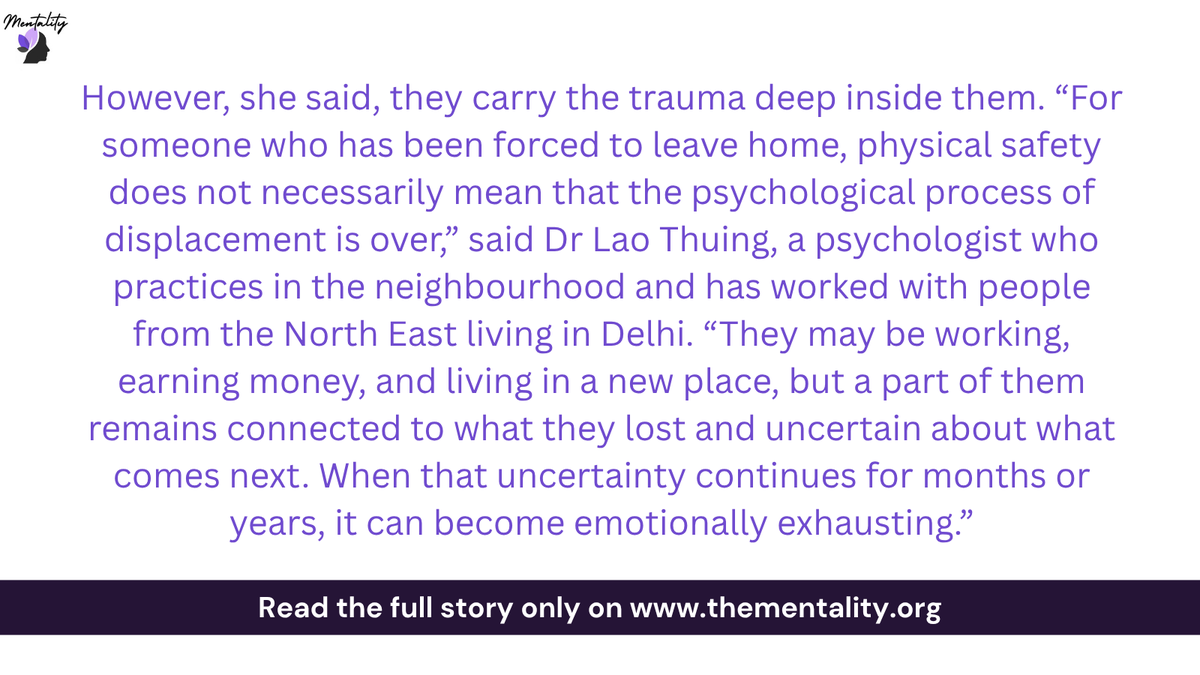 Mentality_IN's tweet photo. Women are often among the first to migrate because they can more easily find service-sector jobs in cities, said Dr Langthianmung Vualzong, a political science professor at Indira Gandhi National University in New Delhi, who is from Manipur. https://t.co/xvece5Q4LJ