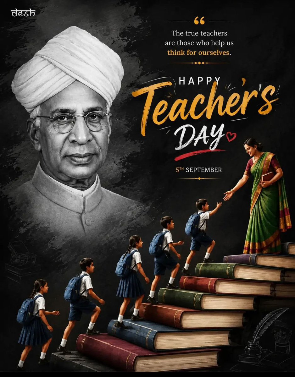v_shrivsatish's tweet photo. पूर्व राष्ट्रपति प्रख्यात शिक्षाविद डॉक्टर राधाकृष्णन जी के जन्म दिवस पर देश भर में शिक्षक दिवस मनाया जाता है ।आप सभी को हार्दिक शुभकामनाएँ ।
अपने देश में प्राचीन काल से गुरु परंपरा रही हैं जो समाज का सही दिशा में मार्गदर्शन करते थे । इन्ही लोगों के सतत प्रयासों के कारण समाज सही ग़लत को पहचान कर पाता था । भले ही कोई व्यक्ति गुरु के स्थान पर रहते थे पर वास्तव मे विचार ही प्रभावी होते थे । गुरुओं के प्रति श्रद्धा का भाव उनके श्रेष्ठ व्यक्तित्व और आचरण के कारण होता था ।
आज के समय में समाज में एक तरफ़ परिवार संस्था कमज़ोर होती चली जा रही है और दूसरी तरफ़ पश्चिमी सभ्यता के प्रभाव के चलते श्रेष्ठ आचरण करने वाले लोग अधिक संख्या मे दिखाई देते नहीं है ।
ऐसे समय में उन मार्गदर्शक तत्वों का सही प्रगटीकरण समाज में होने की आवश्यकता प्रतीत होती है और उन सिद्धांत के परिप्रेक्ष्य में अपना व्यवहार करने वाले लोग अधिक संख्या में हो यह समय की माँग है।