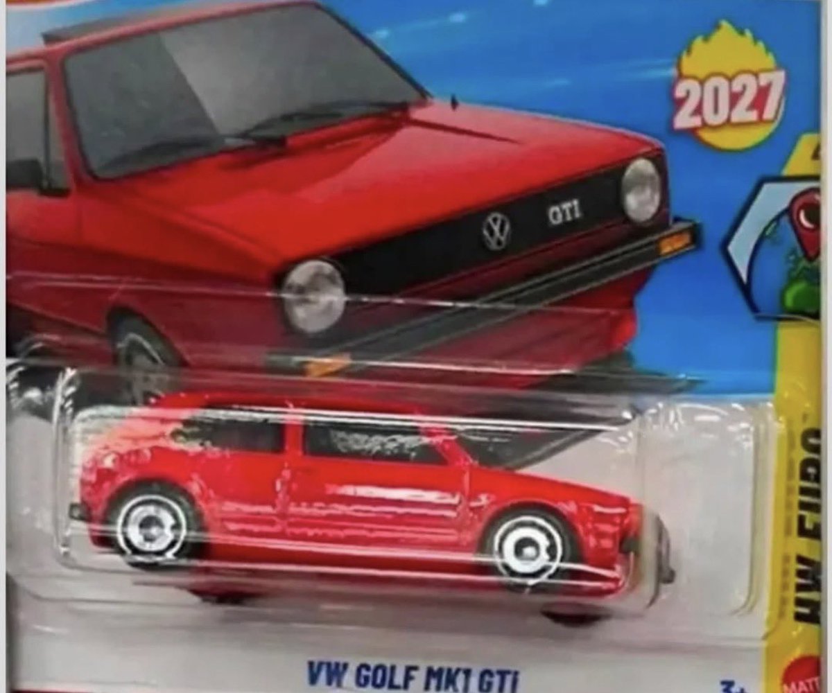 DiecastHype's tweet photo. HOT WHEELS NEWS

New for 2027!

The Volkswagen Golf MK1 GTI is joining the Hot Wheels mainline as a new model in red.

Simple, clean and very fitting for the MK1. This one should be a popular pickup with the Euro crowd.

#HotWheels #VolkswagenGolf https://t.co/qMXHg88UfX