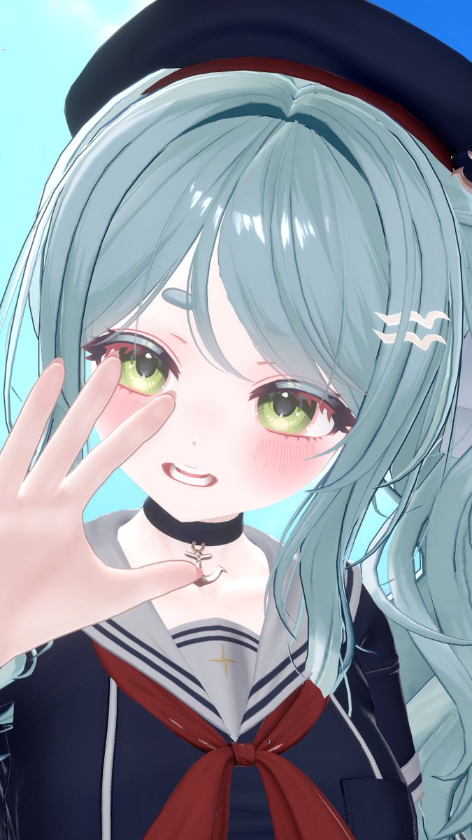 B_Riyo_vtuber's tweet photo. 늦게나마 여름느끼기🌊⚓ https://t.co/qEJWACMv0E