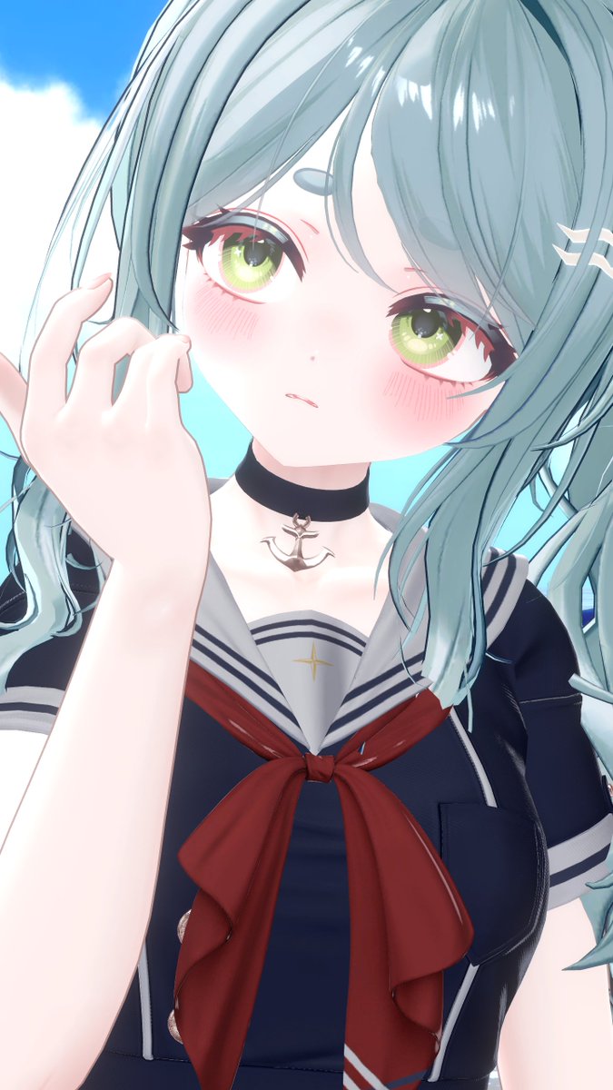 B_Riyo_vtuber's tweet photo. 늦게나마 여름느끼기🌊⚓ https://t.co/qEJWACMv0E