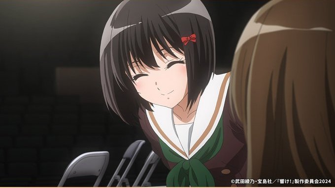 FAEschumann's tweet photo. @anime_eupho 奏ちゃんの取り調べ。
京都府警の科捜研を動員するか？
「科学はウソをつかない」（「#科捜研の女」のマリコさん）

#響けユーフォニアム
#ユーフォ最終楽章
#anime_eupho https://t.co/tfuW32ncBV