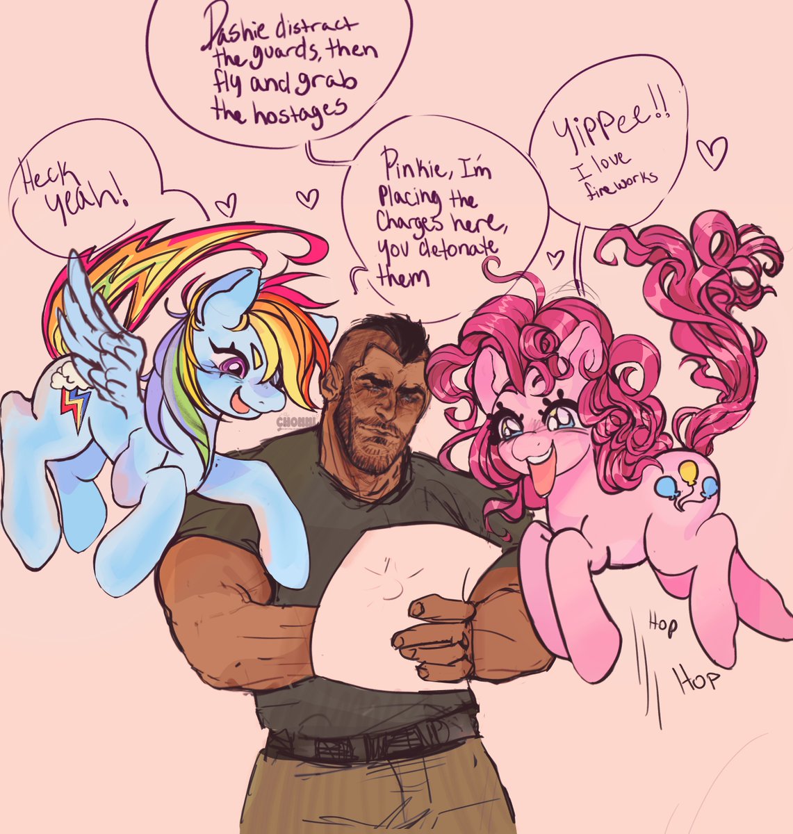 ChChommi's tweet photo. They’d all get along I know it 

if you saw the post before, no you didn’t (I gave dashie back her wings 😭)

 #johnsoapmactavish #soapcod https://t.co/B8njyDg2kr
