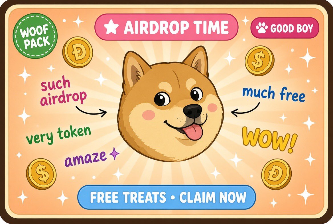 Cc0kfi's tweet photo. DOG 在幣安鏈上誕生🎁

我們的驚喜禮物和空投隨後就來！💥

#DOGE  #BNB  #DOG  #Airdrop  #memetoken https://t.co/I7TCysRZpr