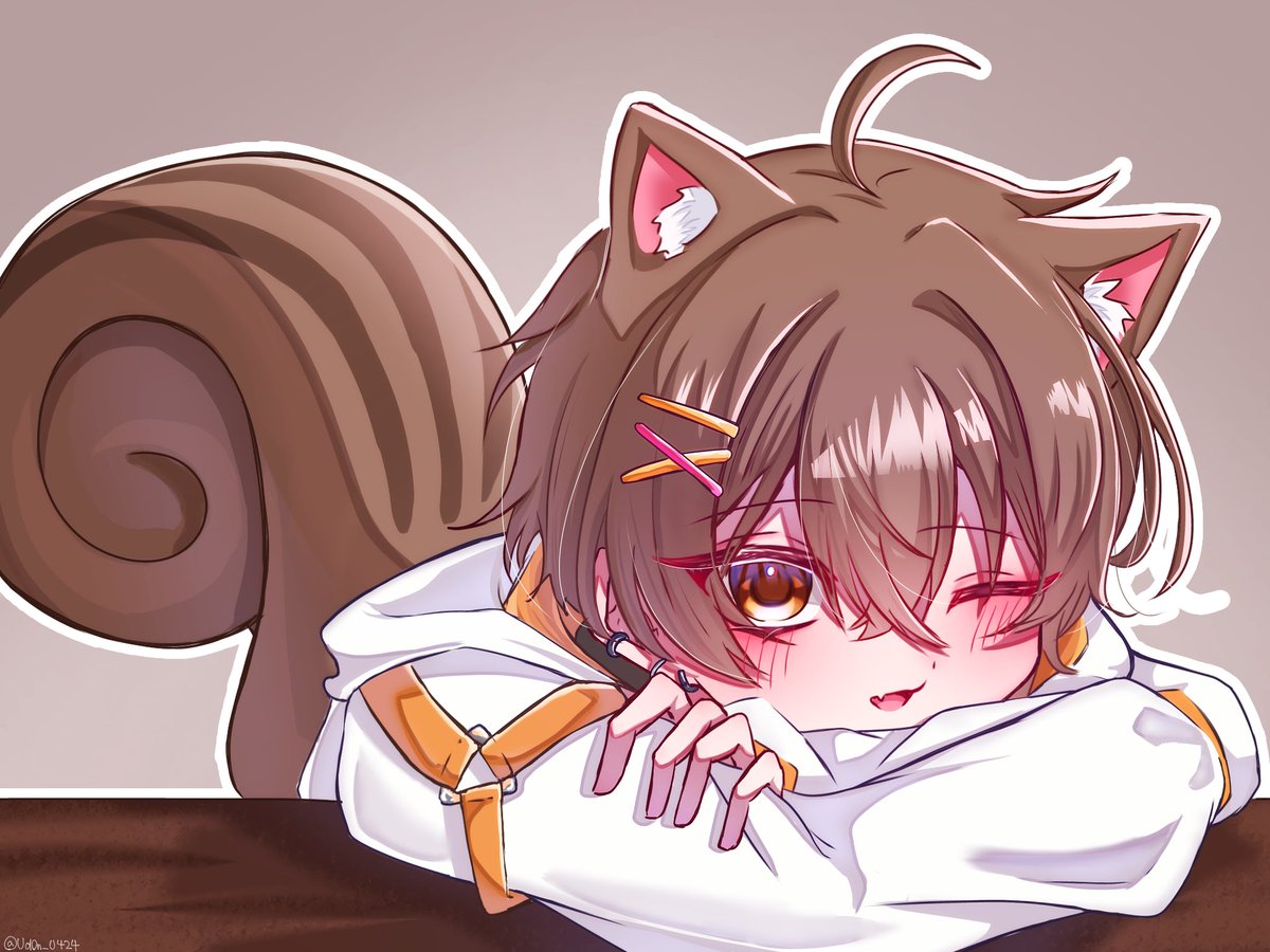 Ud0n_0424's tweet photo. 可愛くかけた！ #Risu_art https://t.co/mYNZNHCvXU
