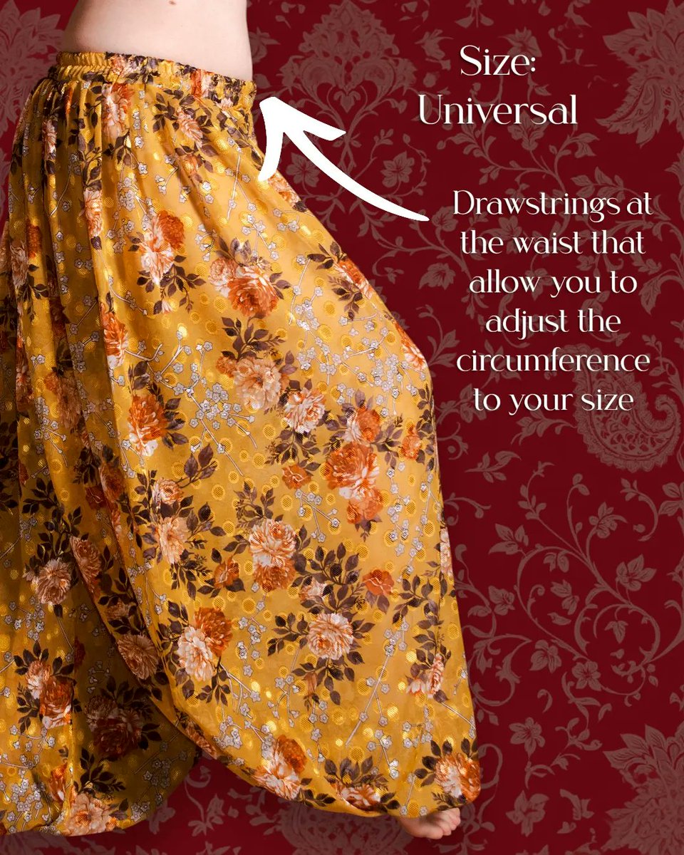 tooteyj1's tweet photo. Yellow chiffon pantaloons in a universal size. Perfect for dance, movement, and bold styling. Available on Etsy and Allegro. https://t.co/DRmEe9bsw1