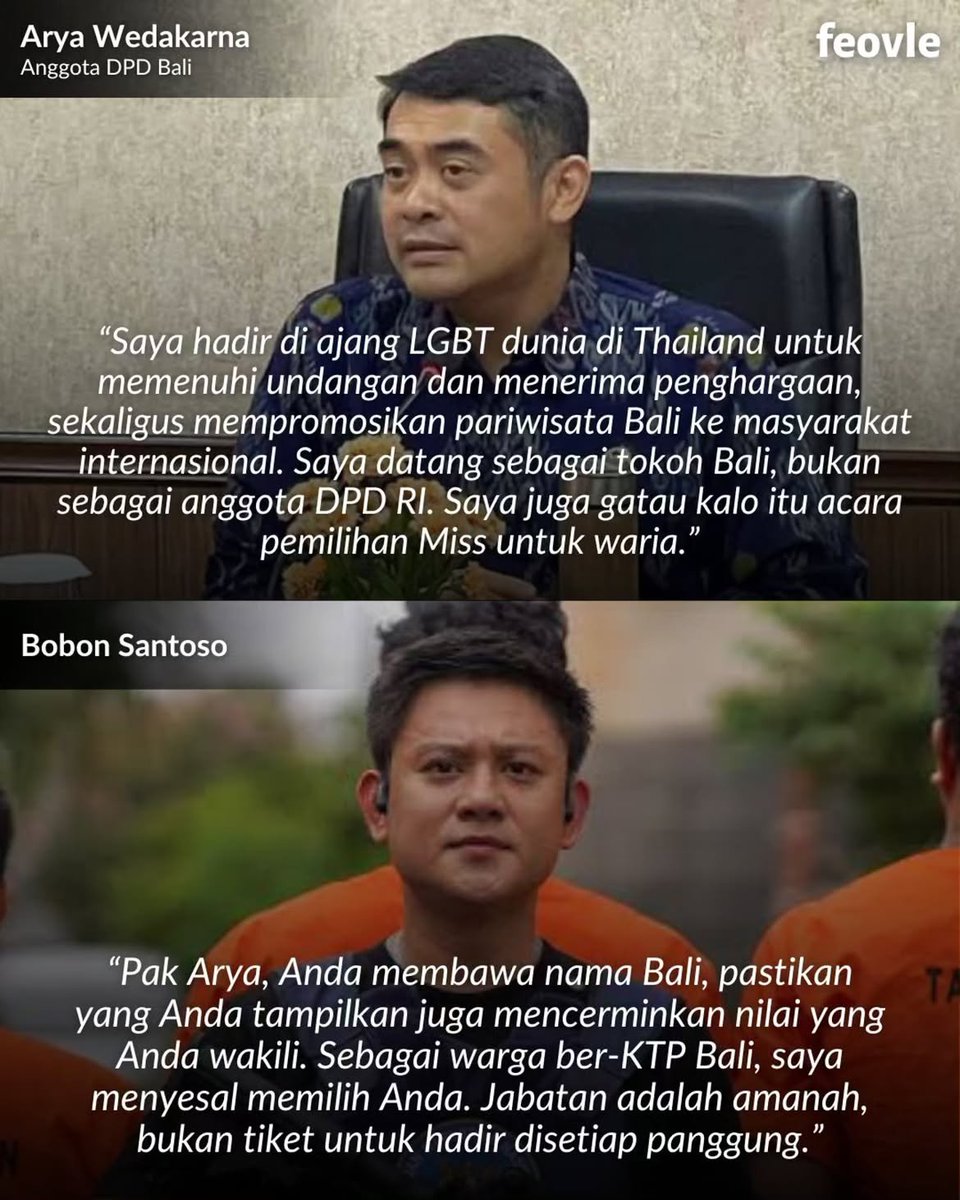 daunsirih5's tweet photo. Pejabat yang “tidak tahu” isi undangan.
Prajurit yang digeser dari tugas serius ke panggung kecantikan.
Dan Bali yang dipromosikan dengan cara yang bikin sebagian besar orang Bali malah geleng-geleng kepala. https://t.co/T84Svz2ZyR