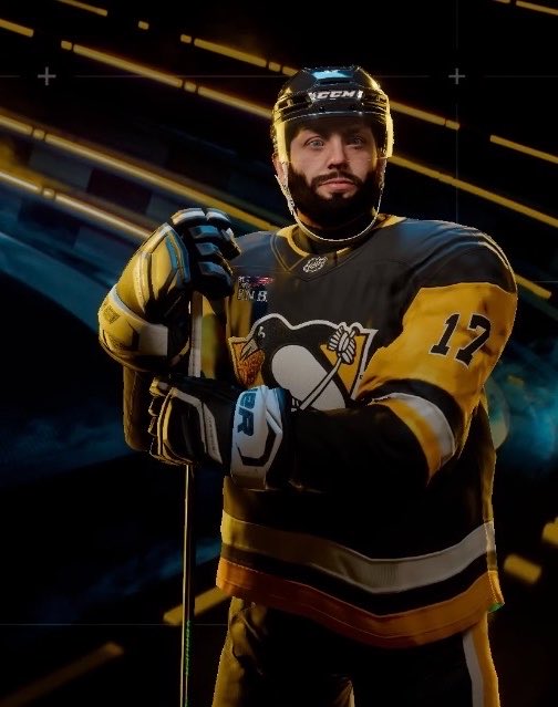 Soaarz's tweet photo. What did they do to my guy Bryan Rust in #nhl27 poor rusty 😂 https://t.co/X7trkG3GL4
