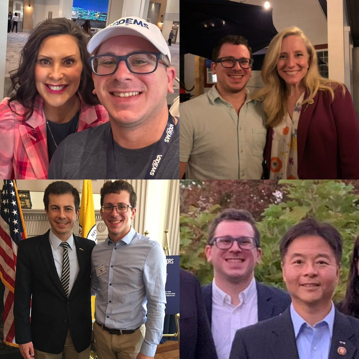 The_FJC's tweet photo. Thie man in all these photos was just sentenced to 10 years in prison for child porn and soliciting a minor for sex from an undercover FBI agent posing as a parent. 

Interesting company he keeps, huh? https://t.co/XTJO0KbP4Y
