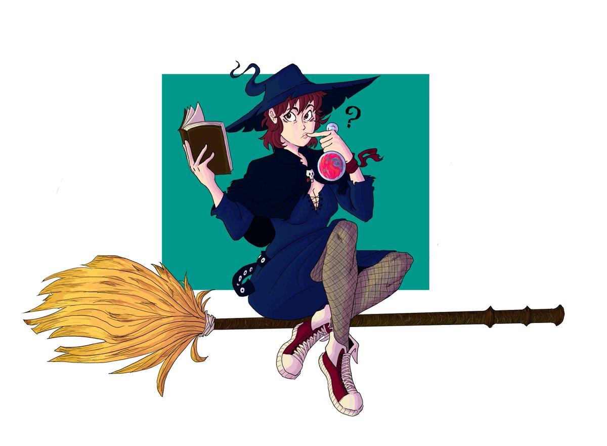 Higoru0's tweet photo. @Lunyuuu__ my little witch! https://t.co/eEFVIq7kEf