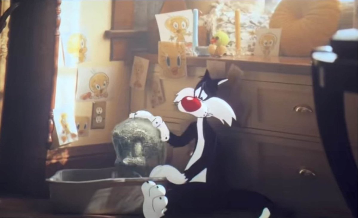 SoyDavyJones's tweet photo. De Coyote vs. Acme, admito que me destrozó un poco ver a Silvestre extrañar a Piolín https://t.co/YG8GHAeA09