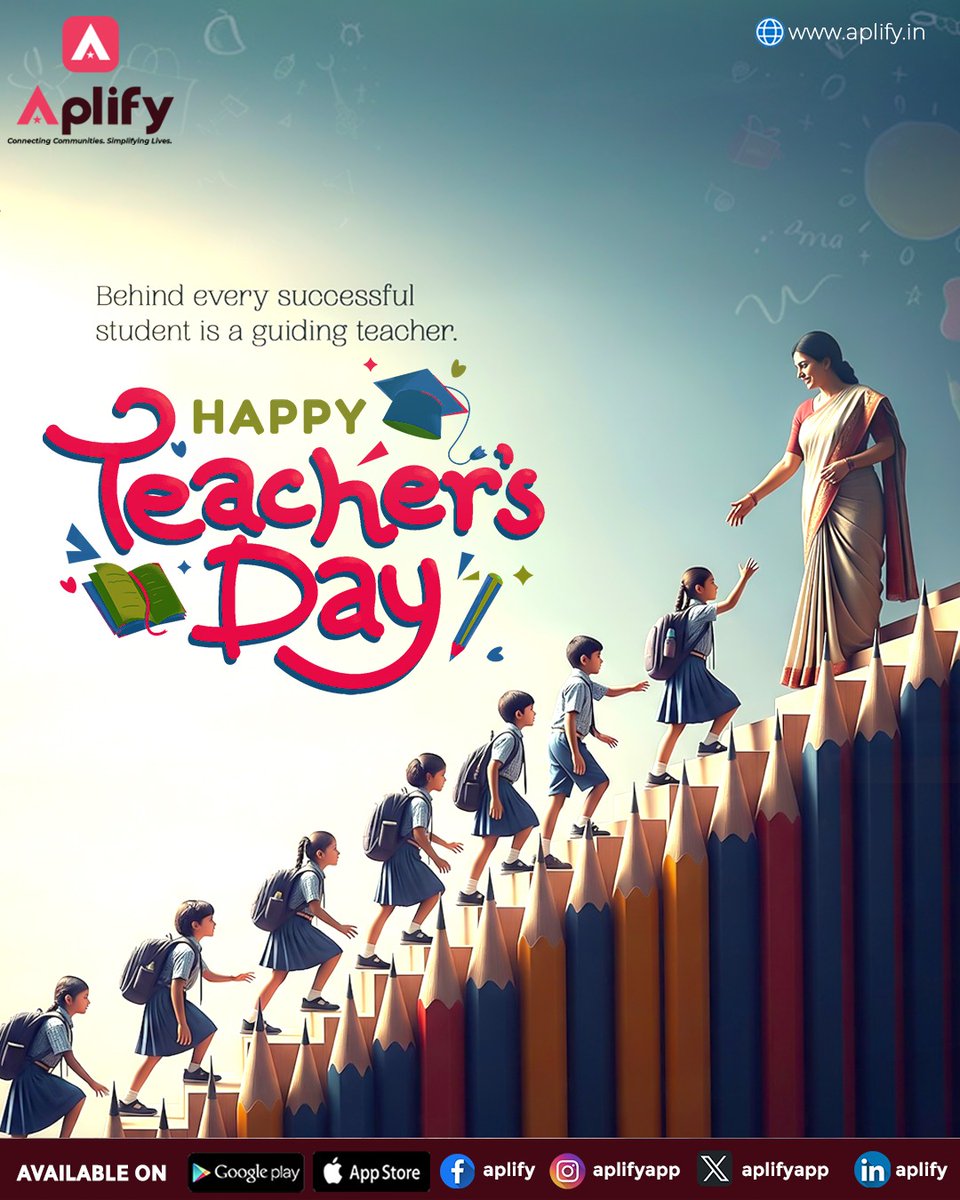 Aplifyapp's tweet photo. 📚 Behind every successful student is a teacher who guides, inspires, and believes. ❤️

Today, we thank all teachers for shaping dreams and guiding generations. 🙏

Happy Teacher’s Day! 🌸

#HappyTeachersDay #ThankYouTeacher #Aplif https://t.co/DGeHwW66WY