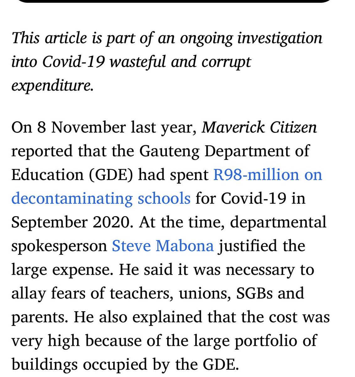 LadyAbahambe's tweet photo. R431 MILLION IN 3 MONTHS. THEY USED YOUR CHILDREN TO STEAL IT.

June to August 2020. You were locked inside. No work. No money. Burying family.

In those same 3 months, Gauteng Department of Education spent R431 million. For deep cleaning schools for Covid.

R431 million. In 90 days.

But Health never said schools must be deep cleaned like that. Basic Education never recommended it. It was not needed at all. It was unnecessary.

So what were they cleaning?

Hundreds of companies got paid. Many never cleaned anything before. No experience. Some were builders. Some were caterers. Some just opened a company yesterday. All got paid fast.

6 years later, no one has accounted for that money. No one arrested. No money back. No one fired.

R431 million gone.

That is R4.7 million every day. For spraying classrooms that were empty.

Your child's school still has no books. Still has broken toilets. 60 kids in one class. But they had R431 million to spray Jik.

Why pay companies that did no work? Why pay people who don't know cleaning?

Is it possible this money was stolen to fund elections? Think about it. Where does ANC get money for t-shirts and food parcels every election?

They stole during Covid. When people were dying. If they can steal then, they can steal anytime.

If you vote ANC again on November 4th, you are saying you are okay with this. You are giving them permission to do it again.

Don't forget this R431 million when they come with their next promise.
#LGE2026