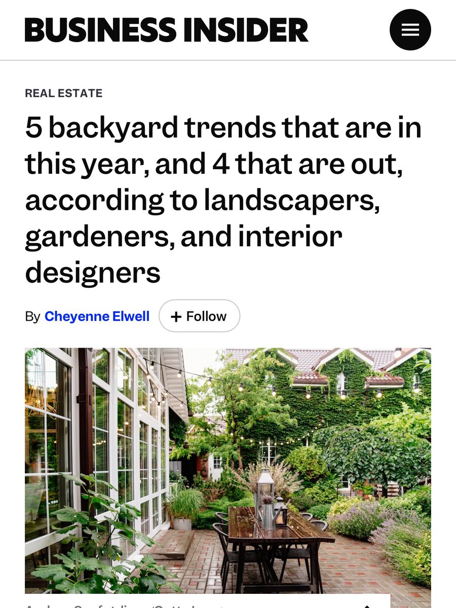 star_stefany's tweet photo. Grateful to be featured in Business Insider. Thank you to everyone who supports, trusts, and believes in CBB. We're excited to share our vision for the future of outdoor living and design. https://t.co/Fkeh33dUXO