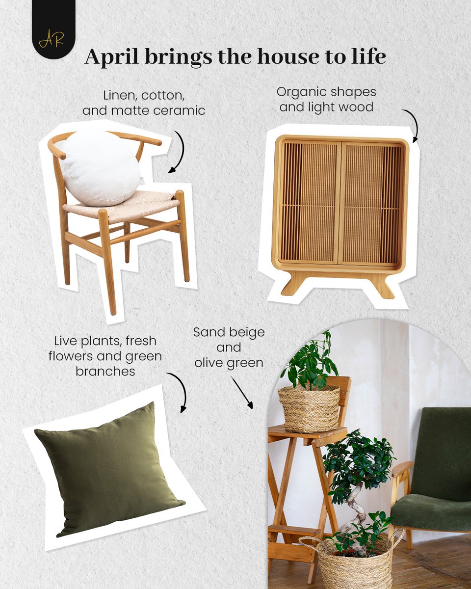 BenRCampbell's tweet photo. As warmth arrives, homes naturally shift with lighter textiles, organic elements, and more plants. It’s when interiors begin to reflect the season outside. Save this mood board for your next home refresh. https://t.co/MzSfgCkFff