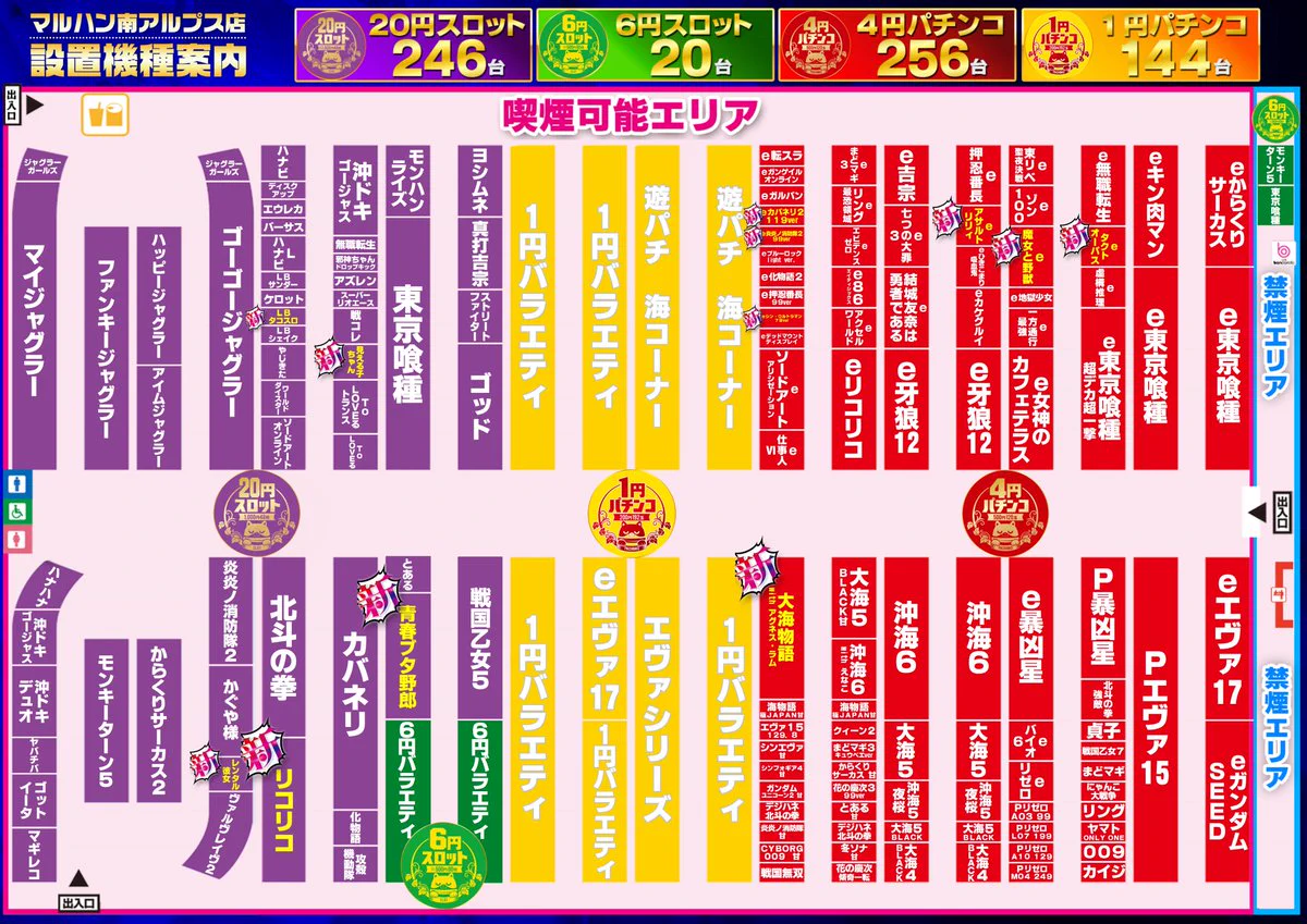 マルハン 南アルプス 市