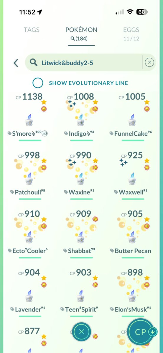 Hmacalady's tweet photo. @trainersgo2022 Not enough litwick respresentation https://t.co/6t96LNmECH