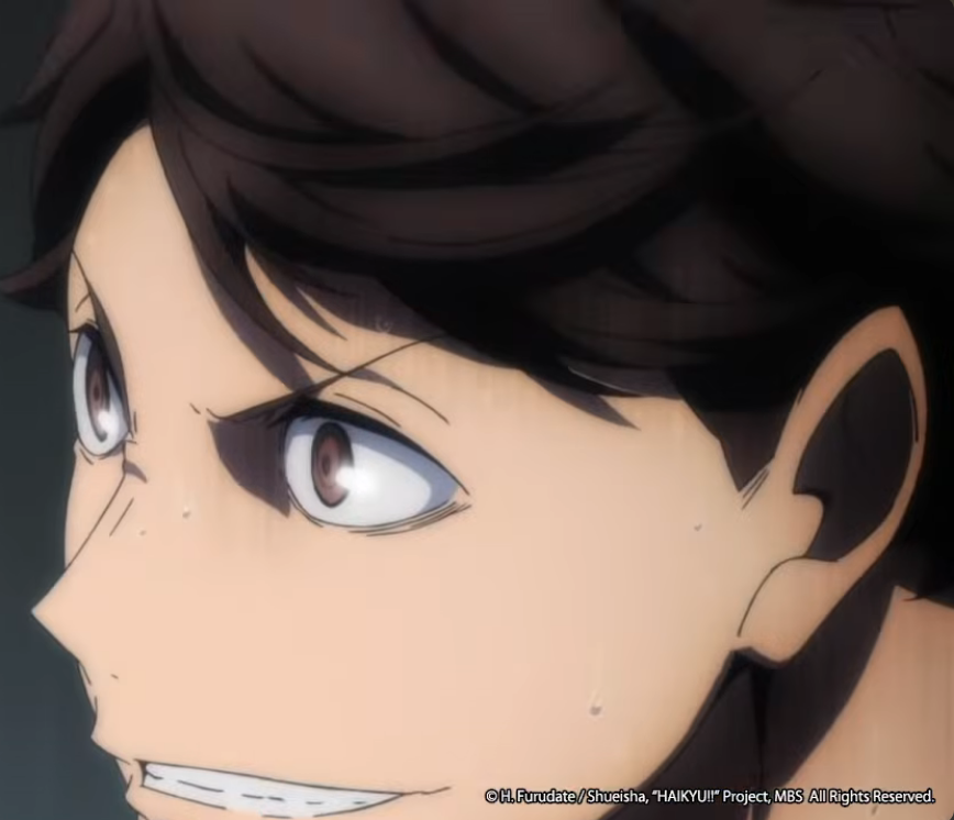 MmmHydration's tweet photo. @ch__cco The build-up to the block is definitely more cinematic than Aoba Johsai's first match.
But Oikawa's "called it grin" is on par with this entire sequence, if not better. https://t.co/RyBFa0d11u
