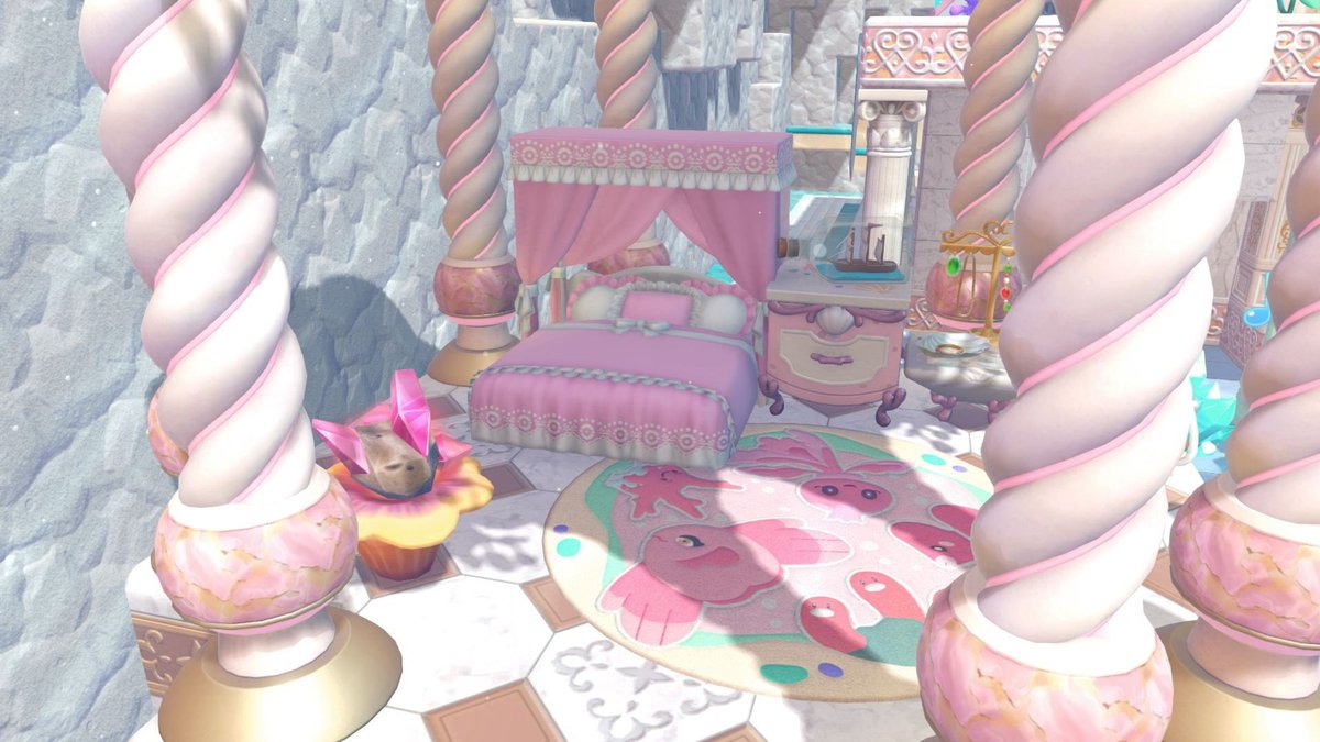 amethysts__a's tweet photo. ママンボウの住処〜￼✨
簡単にできる6×6クリエイトだからどんどん増やしていきたい￼🫰🏻
#ぽこあポケモン #Pokopia https://t.co/DTHonzCcZT