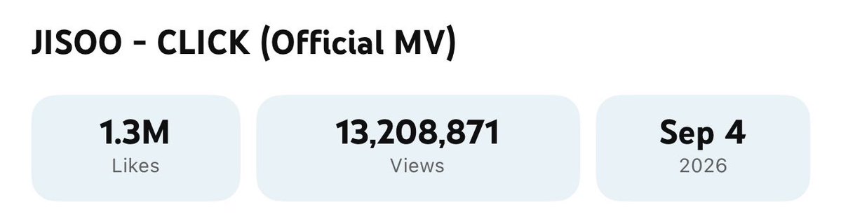 filmbyjisoo's tweet photo. This likes-to-views ratio, it’s rare for an MV to have such a proportional ratio. https://t.co/9YBvxJVZY2
