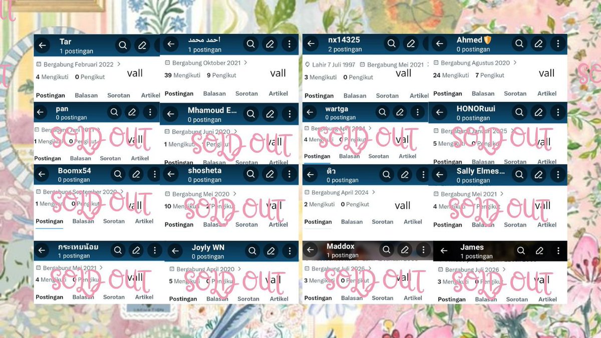 cluemsys's tweet photo. @Womnnyi hiii ridiiiw y lama niiii murceeee

‘⅋── harga kosongan &amp; inact :

𔘓 v-email tahun lama : 15k
𔘓 verif all tahun lama : 16k
𔘓 verif all tahun lama masuk mt : 20k

𐙚 contact ke sini yaa : ☎️ https://t.co/ZzlSXO3RAg https://t.co/rpeDvxxO4m