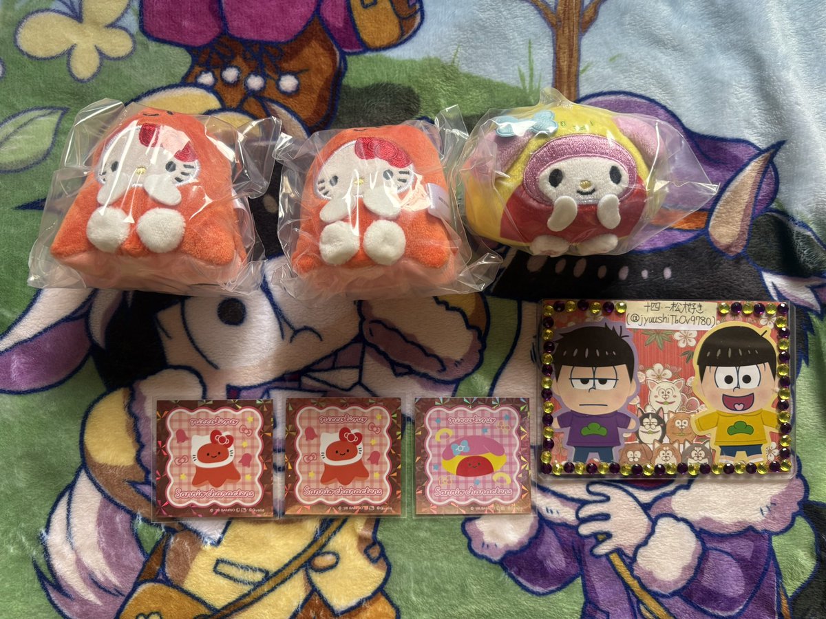 jyuushiTbOv9780's tweet photo. にっこりーノ×サンリオキャラクターズ サンリオ セブンイレブン セブン ぬいぐるみマスコット ぬいマス シール
【交換希望】

譲:ハローキティ×2、マイメロディ

求:ポムポムプリン

こちら郵送になります。
検索からでもお声掛けをよろしくお願い致します。 https://t.co/6Bc9EgBHKZ