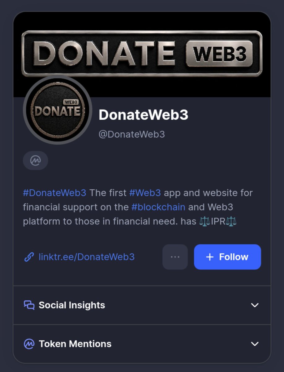 DonateWeb3's tweet photo. @CCBankLabs We are #active on @CoinMarketCap. 
#Crypto #DonateWeb3 
🔗https://t.co/ztTiLuD4of https://t.co/ZtBe7081wW