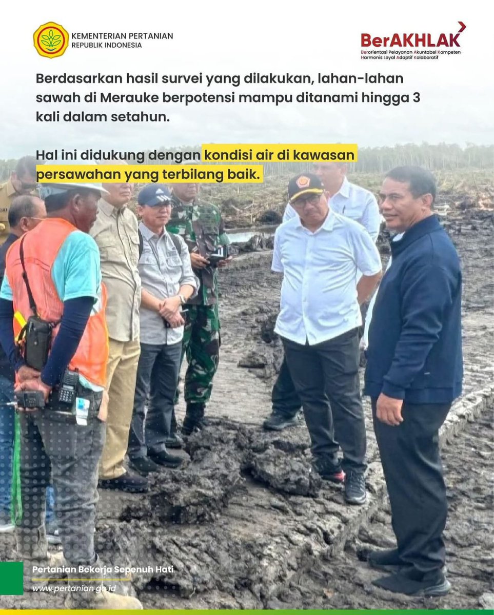 Mr_Khepo's tweet photo. MERAUKKE SIAP JADI LUMBUNG PANGAN DUNIA! 💪🌍
 
Mentan Andi Amran Sulaiman buktikan: Merauke punya air melimpah, lahan subur — BISA TANAM 3 KALI SETAHUN! Bukan mimpi, bukan janji — SURVEI LANGSUNG TELAH MEMBUKTIKANNYA! 📋✅
 
Pompa air sudah merata tersalurkan, kini indeks tanam ditingkatkan dari 1x jadi 3x setahun! Produktivitas melonjak, hasil panen melimpah ruah! Ini bukan sekadar swasembada — Indonesia siap menyuplai pangan ke dunia! 🇮🇩🌾🔥
 
Kerja nyata, bukan kata-kata! Merauke bangkit, pangan bangsa aman, nama Indonesia harum di mata dunia! Maju terus pertanian Indonesia! 💪✨

Krakatau
#BabyUdonFilm