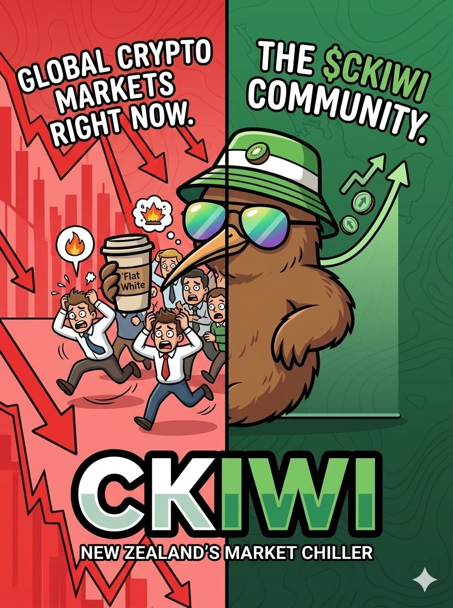 ChillKiwiSol's tweet photo. Crypto markets are panicking... 📉🔥

Meanwhile, the $CKIWI community is just sitting back, drinking a flat white, and holding the floor like absolute legends. ☕️🇳🇿

"This is fine." Actually, this is perfect. 😎🚀

Like, RT, &amp; drop your Solana wallet! 👇🌍 https://t.co/lbXmNBCsmU