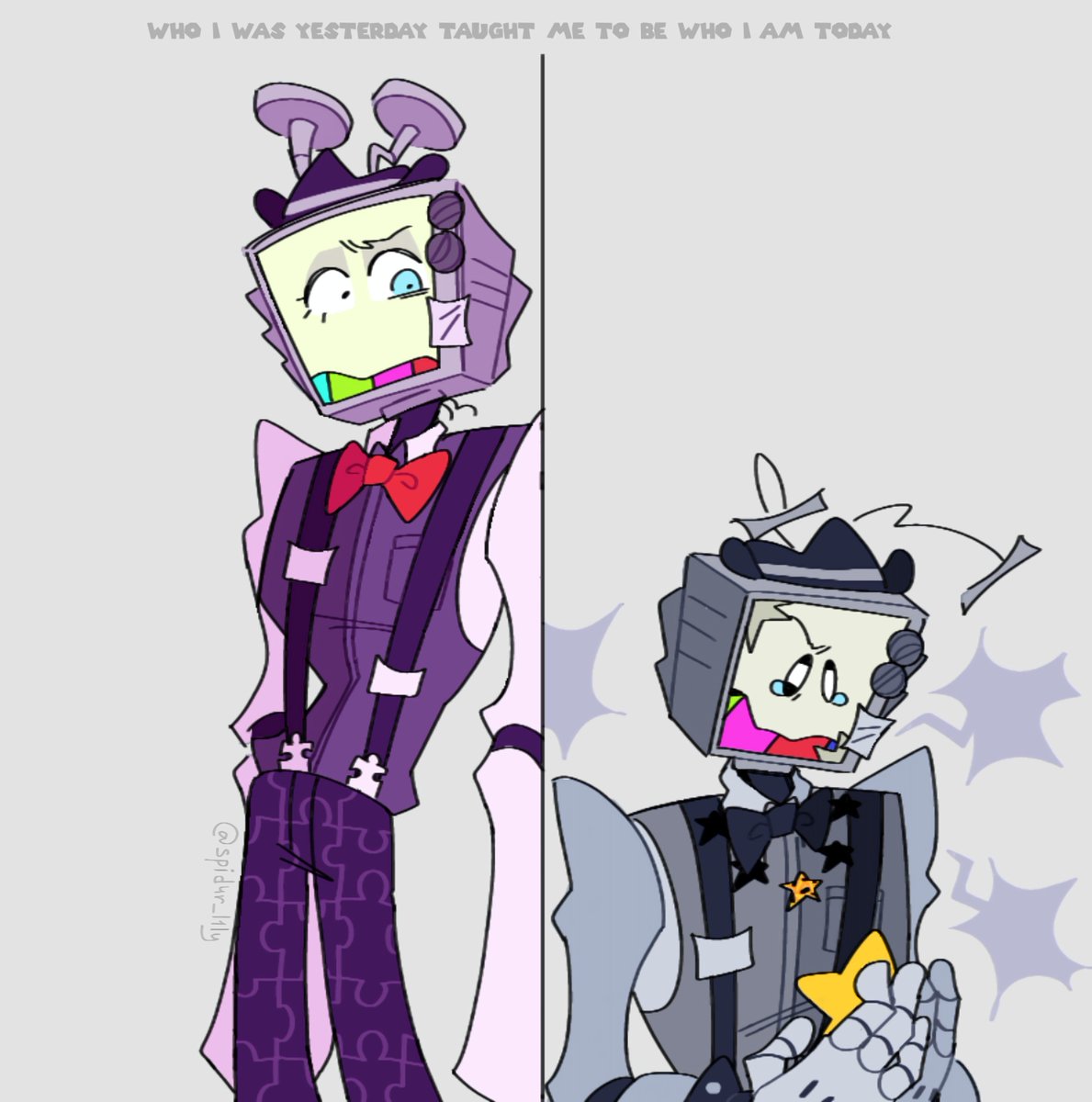 spid4r_l1ly's tweet photo. a past reflection
. . .
#MrPuzzles #SMG4 #CallingAllVillains #CAV https://t.co/D7yVjGpsek