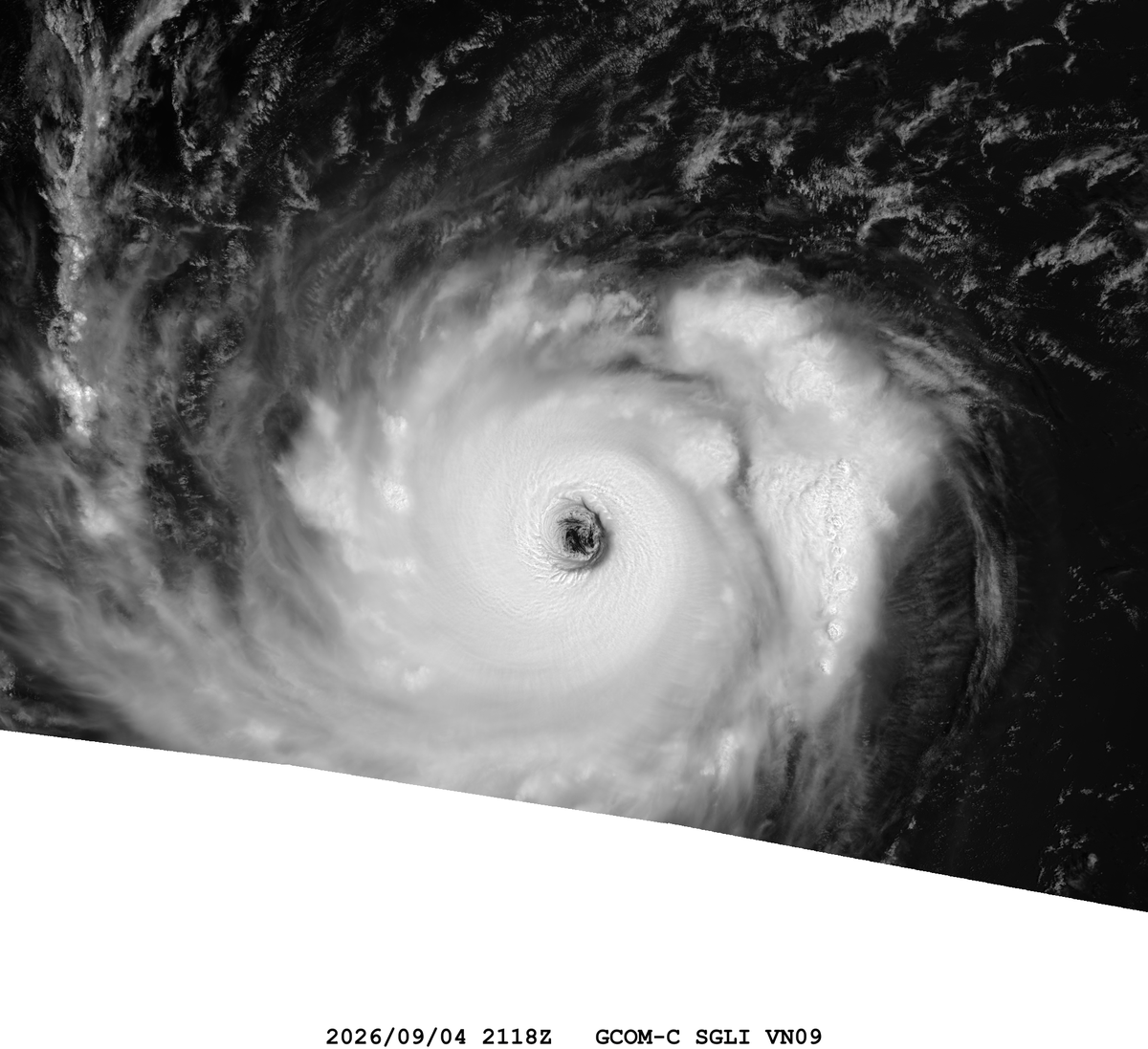 zeb199818's tweet photo. #12E Hurricane #LOWELL
Satellite: #GCOMC #SGLI
Channel :
VNR9 (0.763 µm) / T1 (10.8 µm) 250-m
Time : 2026/09/04 2118Z
Eye Temp : 23.33 °C
Data Source : JAXA G-Portal L1B
CPA : ~50 km https://t.co/YPhaCsUUHt