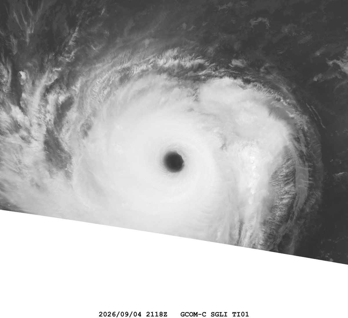 zeb199818's tweet photo. #12E Hurricane #LOWELL
Satellite: #GCOMC #SGLI
Channel :
VNR9 (0.763 µm) / T1 (10.8 µm) 250-m
Time : 2026/09/04 2118Z
Eye Temp : 23.33 °C
Data Source : JAXA G-Portal L1B
CPA : ~50 km https://t.co/YPhaCsUUHt