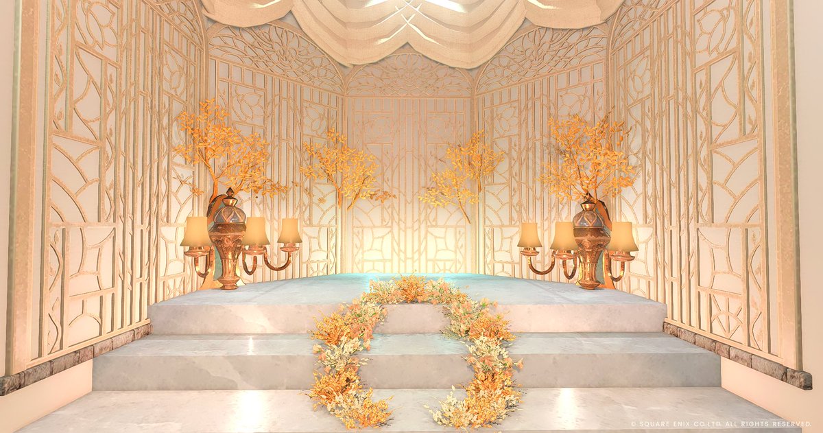 sl7alk7's tweet photo. 🆕スタジオオープン！
「Amber Bloom」

秋の花々の良い香りがただよってくるような、琥珀色のスタジオをつくりました。
階段のところに何箇所か座れます。
リプに続きます↓

#Yuine_hsg https://t.co/EgC7GQlOEE