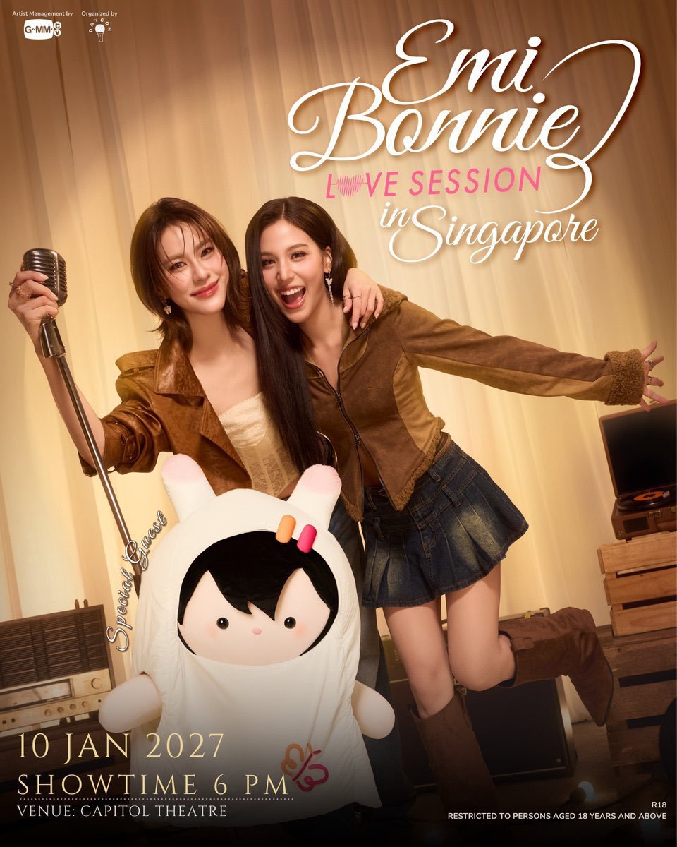 BoboInc_'s tweet photo. EMIBONNIE LOVE SESSION IN SINGAPORE 

VVIP, SVIP / VIP 
Cat 1 &amp; Cat 2

Tickets under own name|account
Interfans,okk

Dm✅️📥
Singapore in January ☺️
#EmiBonnieLoveSessionSG #EmiBonnie #ANY #GMMTV #Daycon https://t.co/g1CBvdkvGS