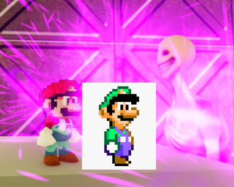 MrVideoGameHIMS's tweet photo. @1985OneUpGreen @LikDeathItself This could be how we would-a-look, but you wanna play games like DOORS instead. Mama mia. https://t.co/ZlEHuufNGI