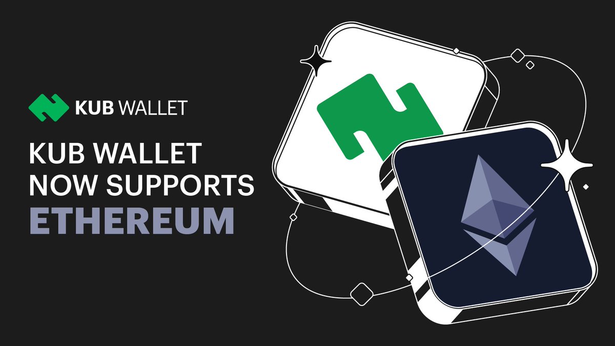 KUBWallet's tweet photo. KUB Wallet now supports the @ethereum network.
.
Ethereum is one of the world’s most widely used blockchain networks, supporting smart contracts and decentralized applications (dApps), with ETH used to pay transaction fees.
.
The Ethereum ecosystem spans a wide range of use cases, from dApps, NFTs, and stablecoins to tokenized assets.
.
#KUBWallet #Ethereum #Web3
_________________________________
Website: https://t.co/wav65DDZU0
X: https://t.co/4my3dNIEUO
Facebook: https://t.co/cPM8S6MZJy