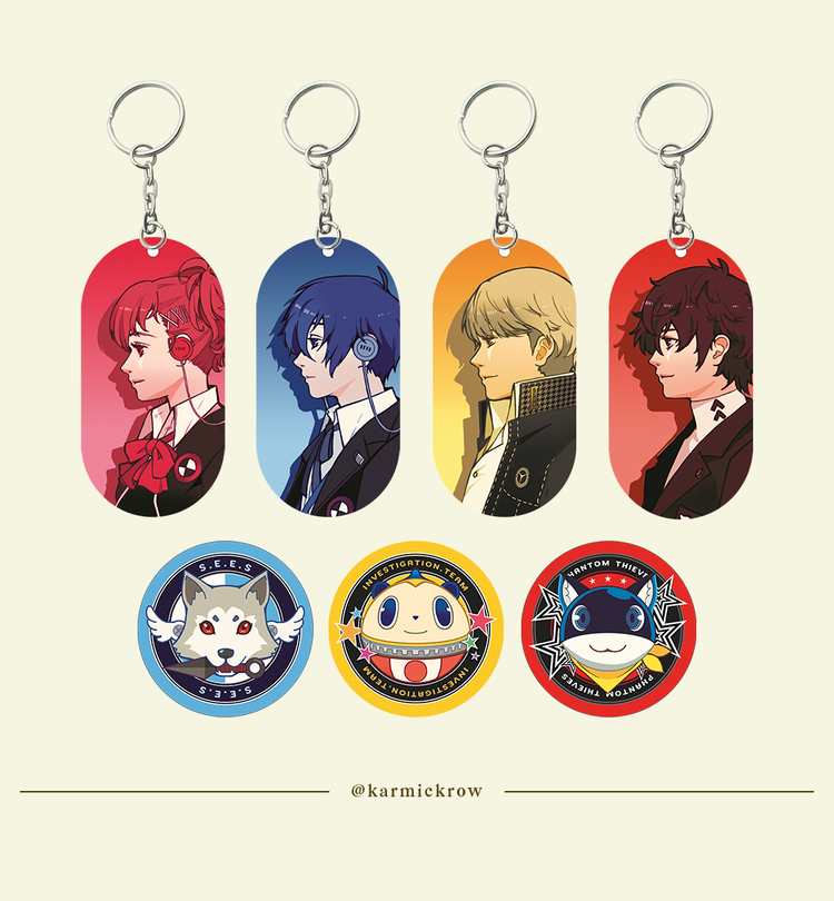 karmickrow's tweet photo. [ persona ]
keychain and button pins for #comipara7 and #cf23

gonna put some irl pics of these items from my last con in the reply 👇 https://t.co/FSMuzuZjCz