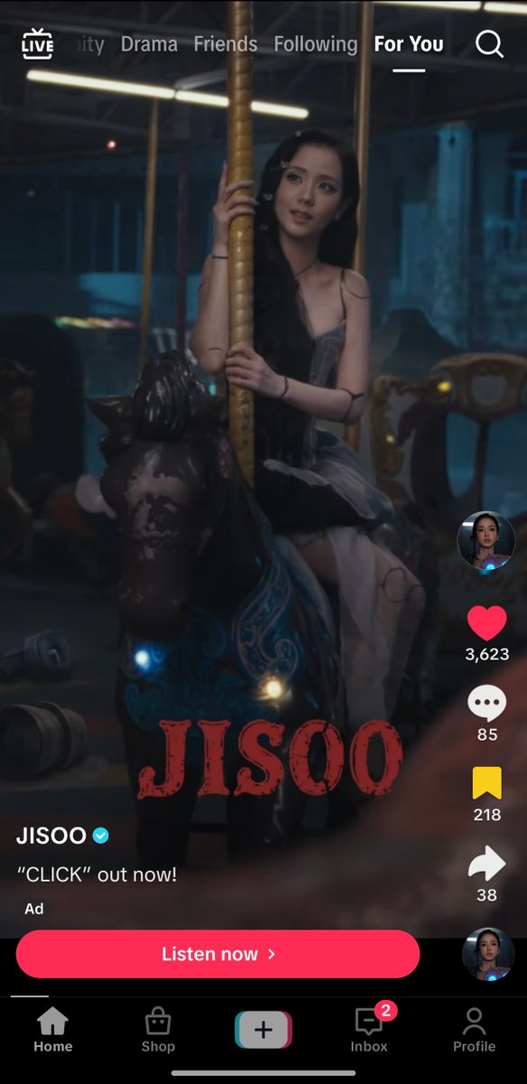 mejisooya's tweet photo. saw a jisoo ad on tiktok, i hope they keep this up https://t.co/jpiS2K9MhU