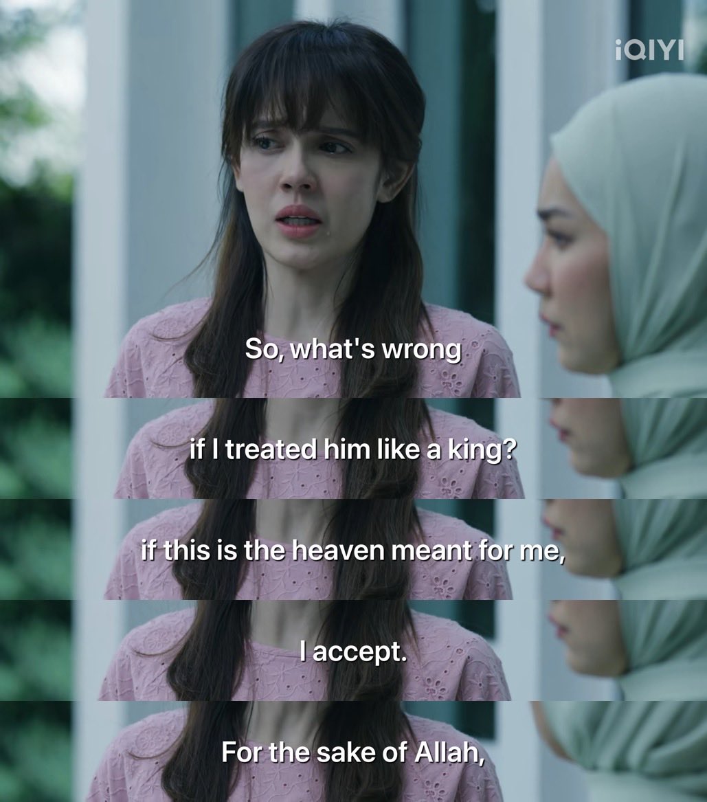 lumiayaka's tweet photo. 🥲🥲 watching episode 1 of madu atau racun.. it really shows the reality of muslim women’s dilemma https://t.co/D3LTcO676w