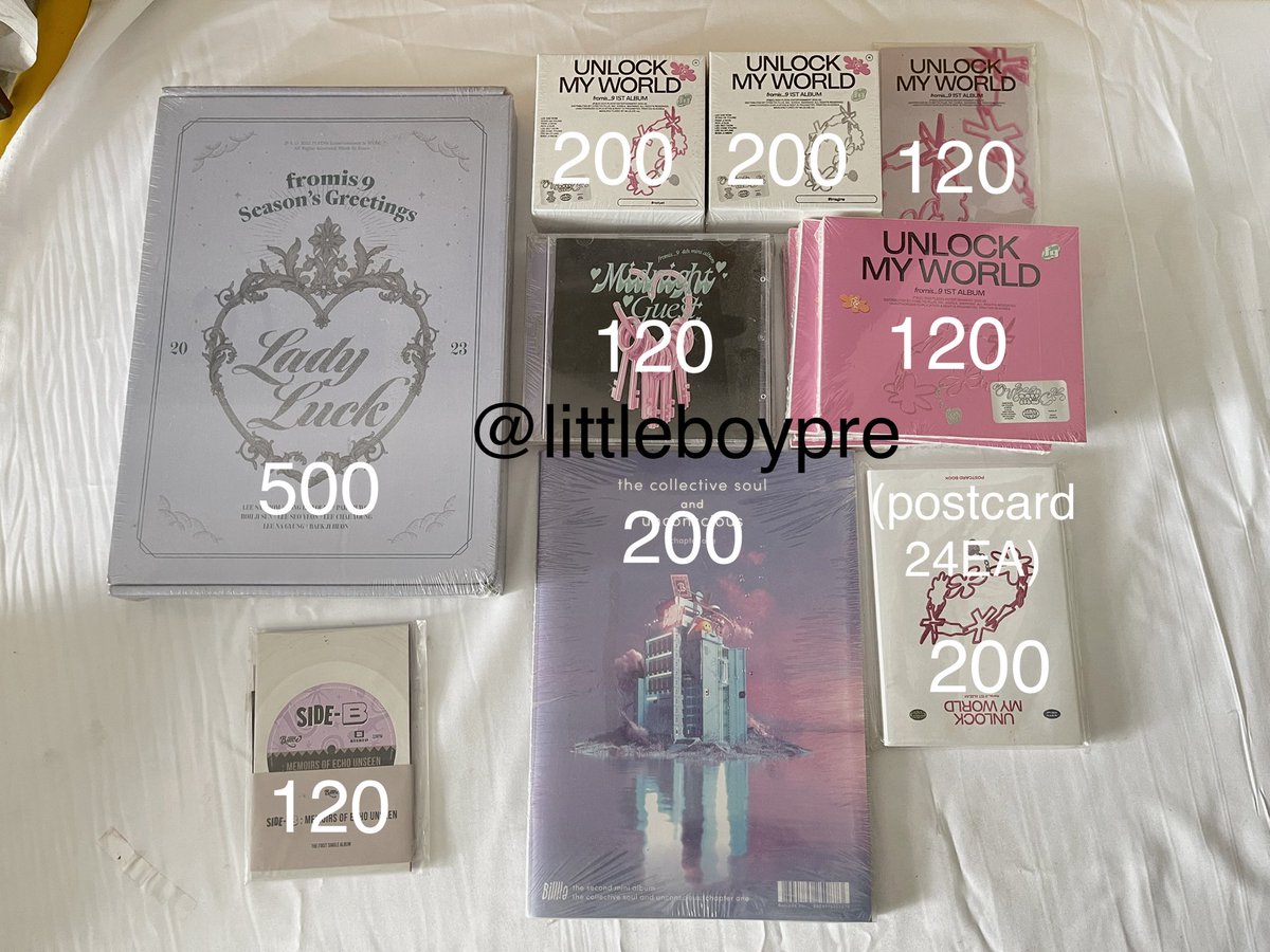 littleboypre's tweet photo. ล้างสต๊อค💥 อัลบั้ม มือ1 ไม่แกะ

✅ราคาตามรูป (ยอด200ส่งฟรี)

📮ส่งไปรเหมา40 | นัดรับ มาหาได้ที่ iconsiam 12/9

#ตลาดนัดfromis_9 #ตลาดนัดbilllie https://t.co/3EK2mvMALa